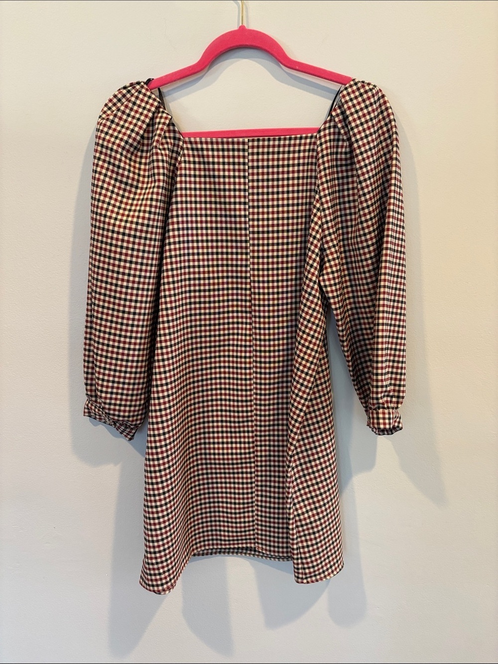 Zara Red and Black Checkered Dress - Picture 2 of 5